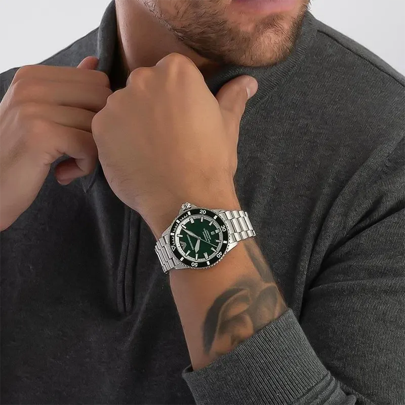 Emporio Armani Sea Explorer Green Dial Men's Watch- AR60080